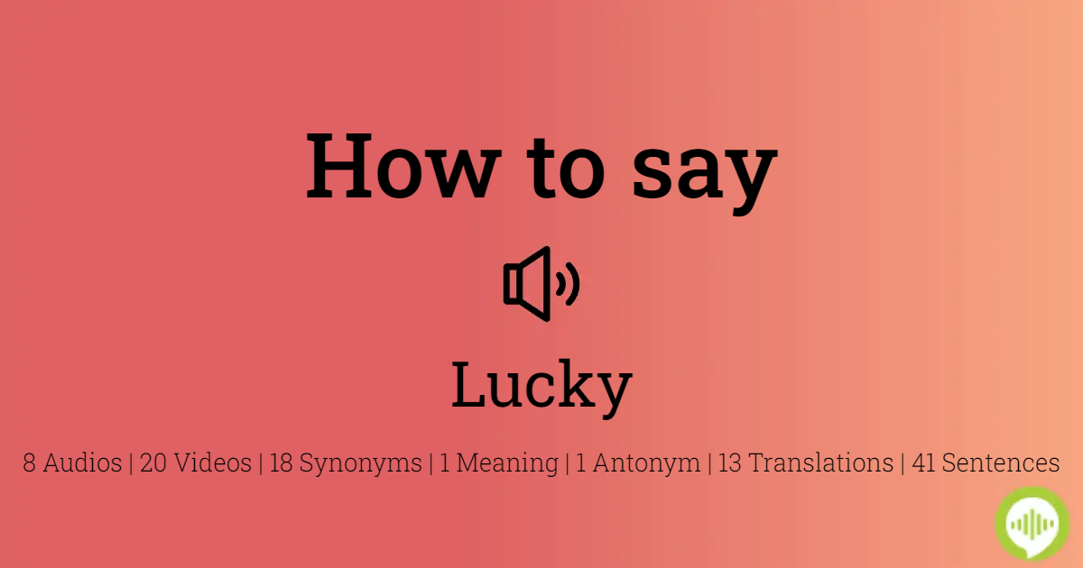 how to spell lucky