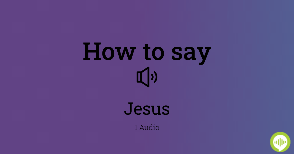 How To Pronounce Jesus Christ In Latin