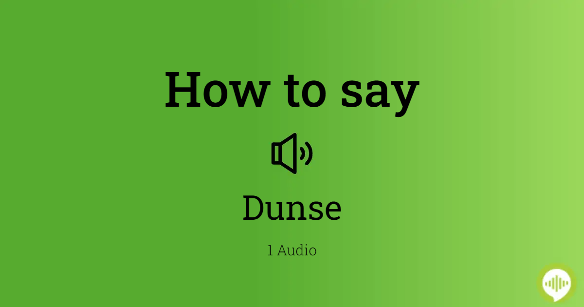 How do you pronounce dusse