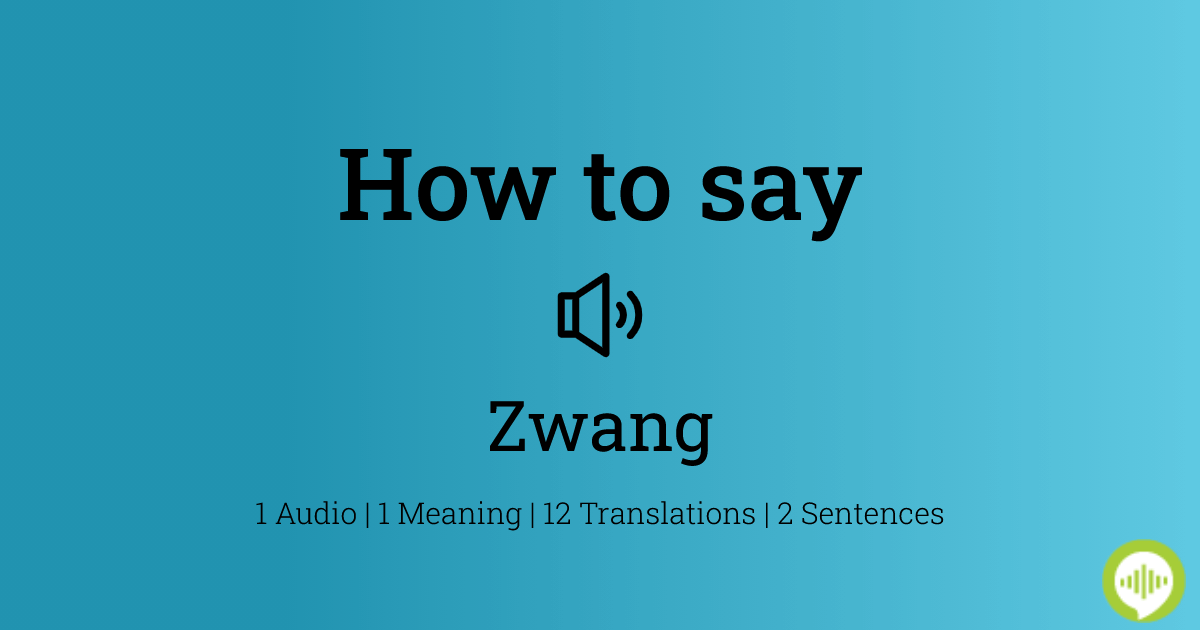 How to Pronounce Zugzwang 