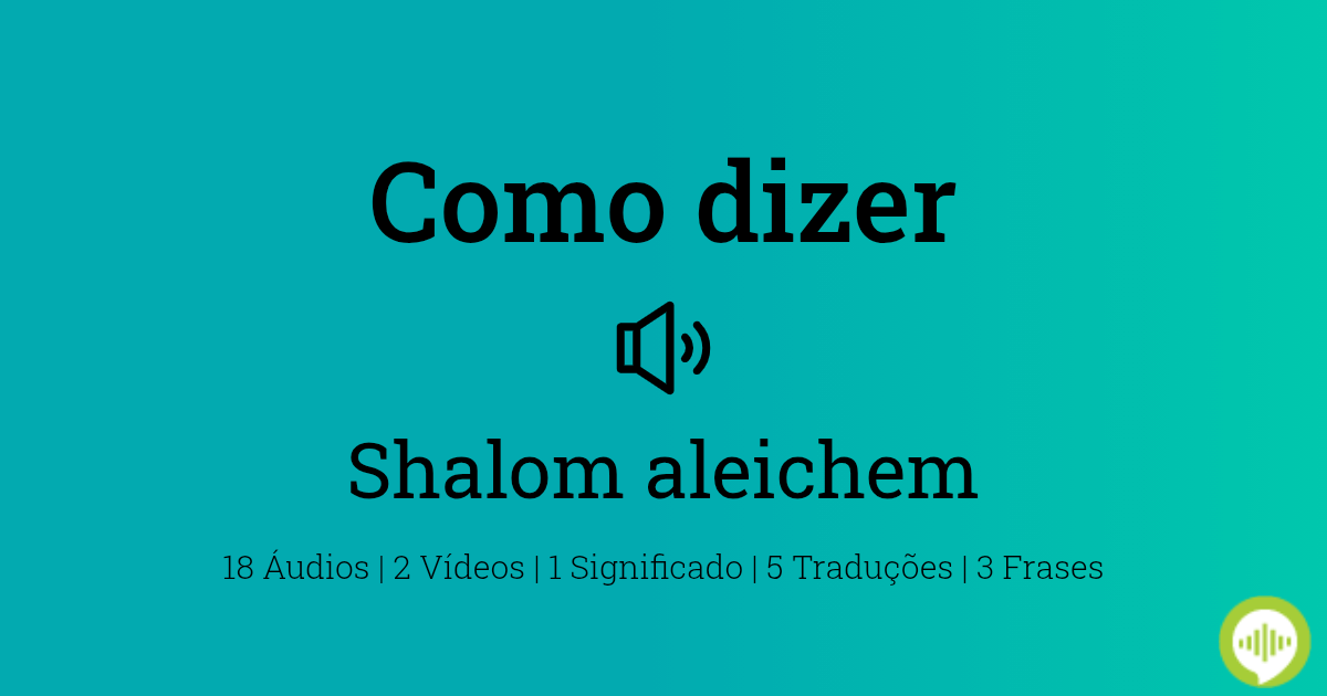 O Que Significa Shalom? 