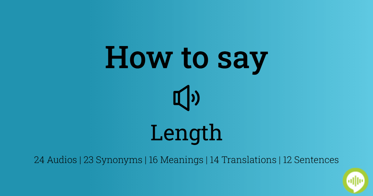 How to Pronounce Lengthener 