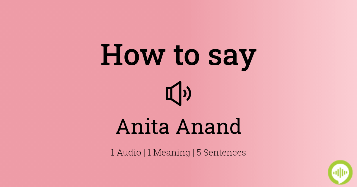 Anita Anand - Wikipedia