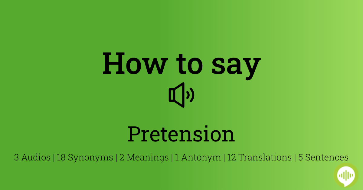 How to say Pretending 