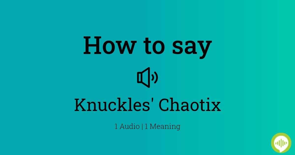 Knuckles Chaotix - IGN