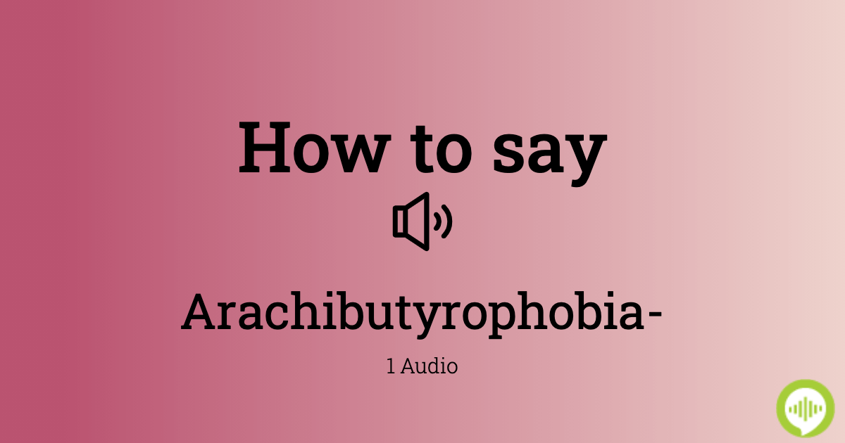 How to pronounce Apeirophobia