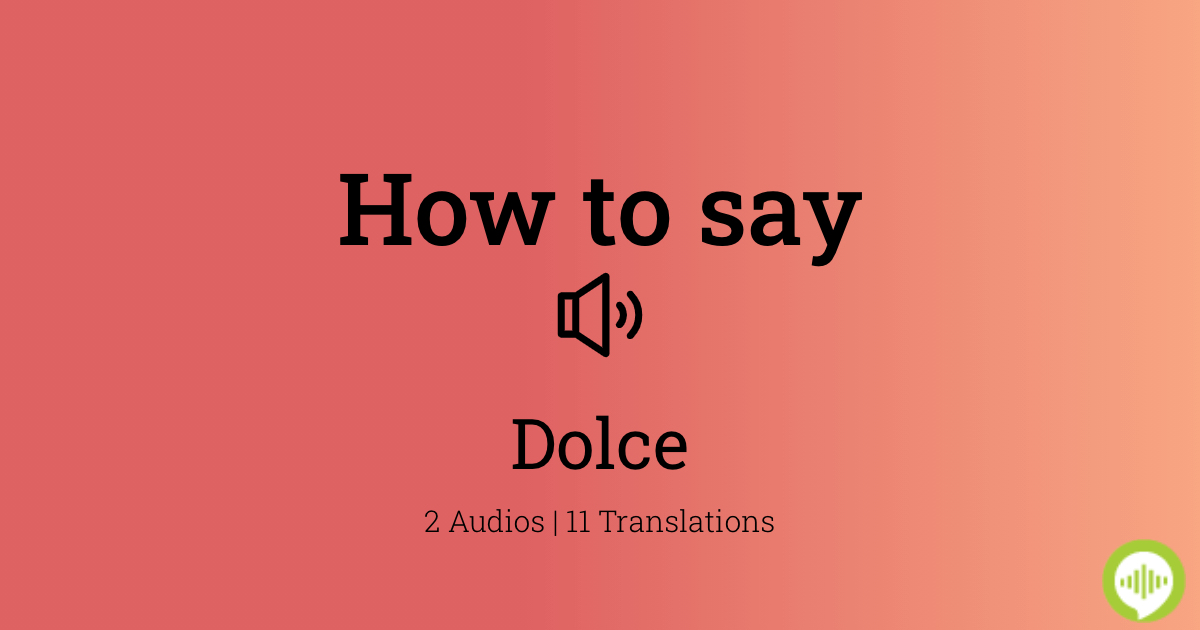 dolce and gabbana pronunciation