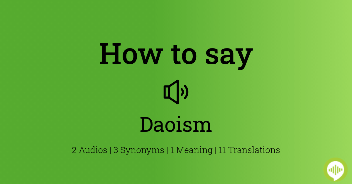 how-to-pronounce-daoism-howtopronounce