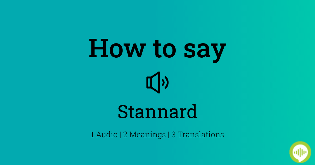 How to pronounce Stinchar