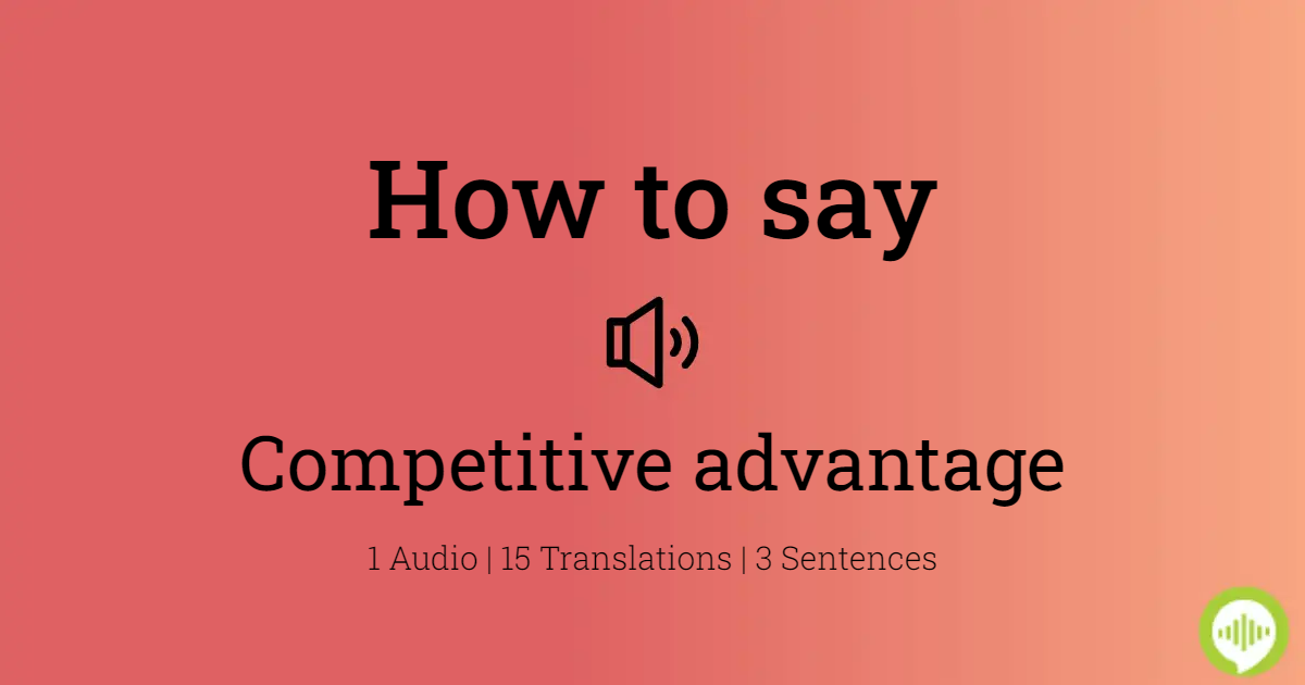 how to pronounce competitive