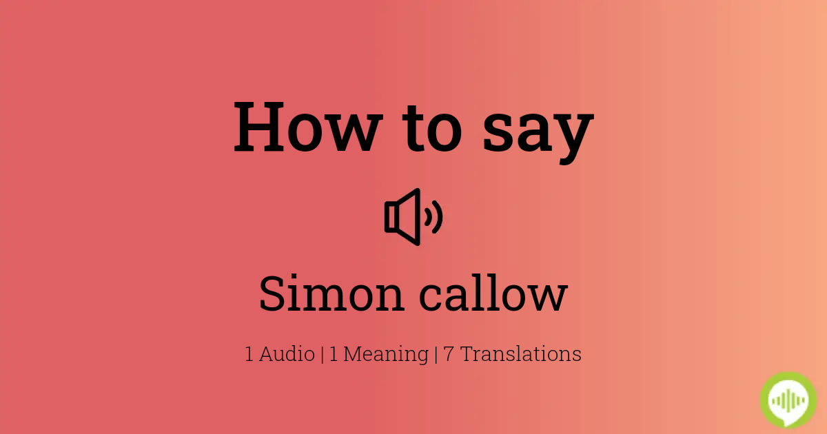 Meaning callow callow