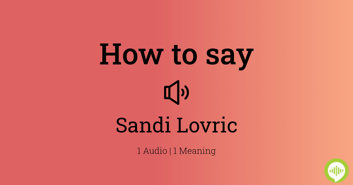 Sandi Lovrić - Wikipedia