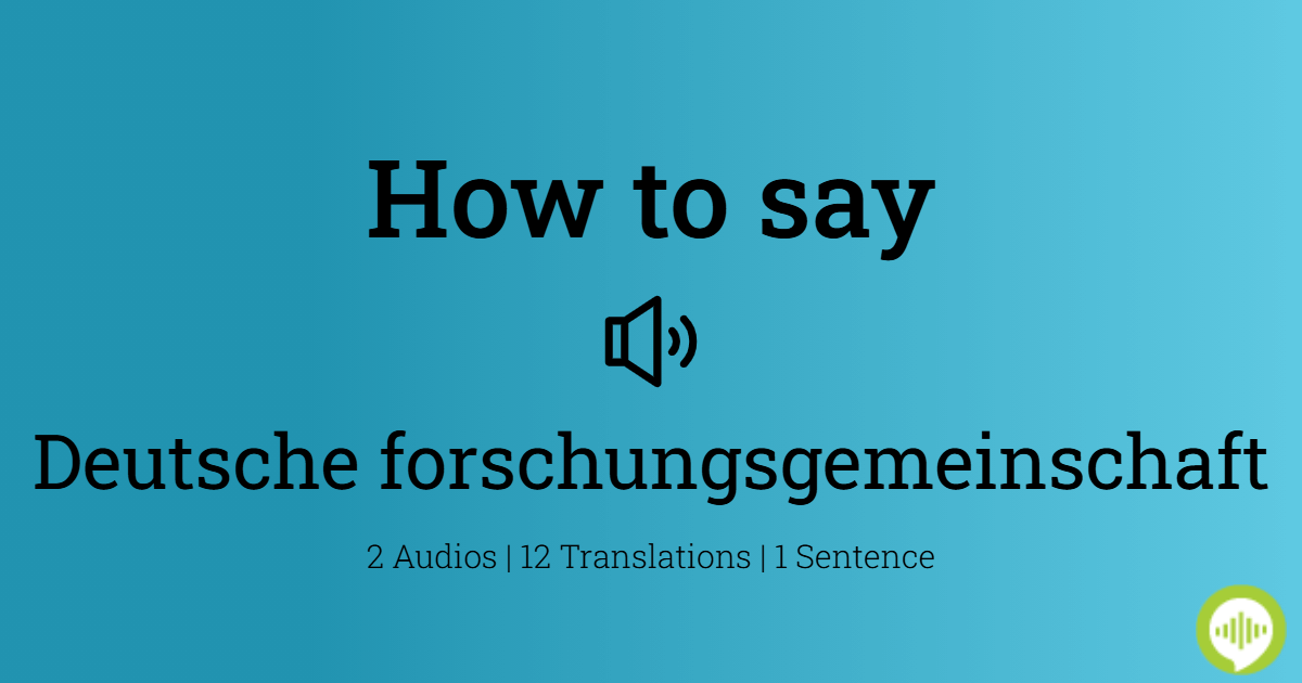 How to pronounce dfgdfgdfg in German