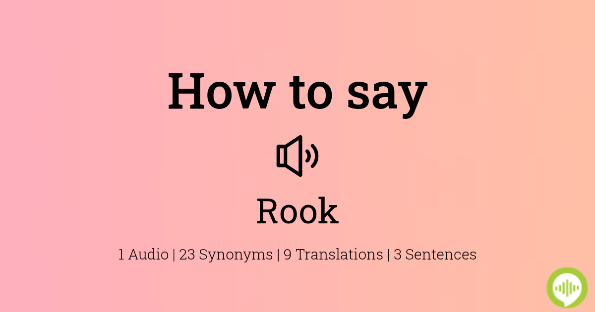 ROOK definition in American English