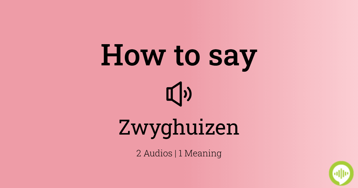 How to pronounce Zwang