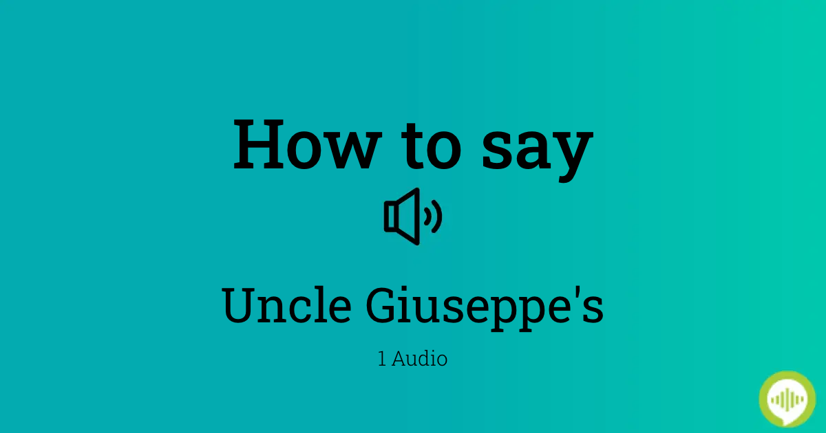 how to say uncle in italian