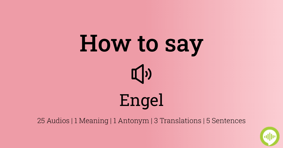 How to pronounce engel  HowToPronounce.com