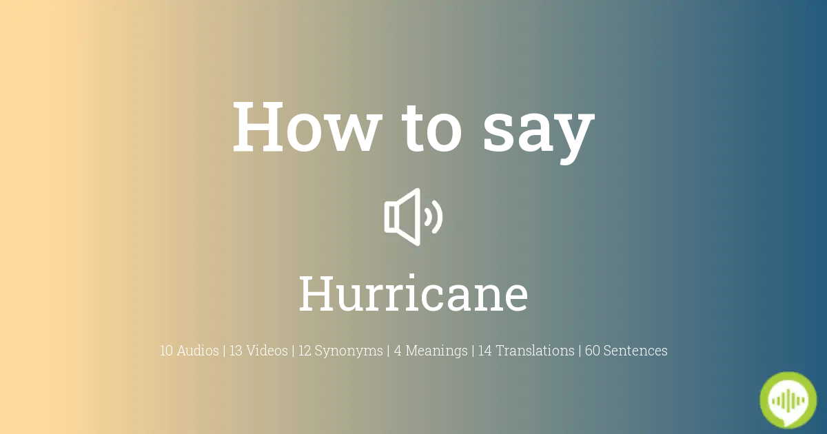 how to spell hurricane