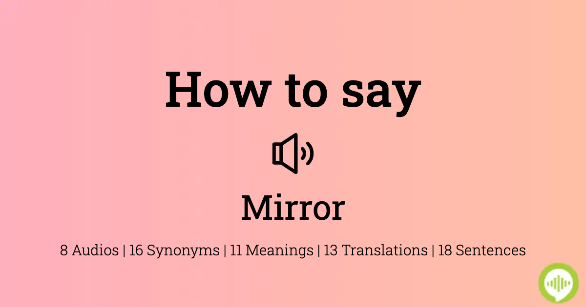how to spell mirror