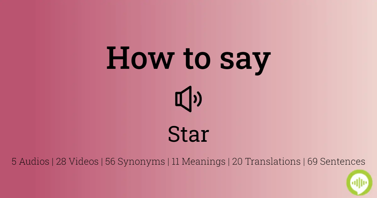 how to spell star