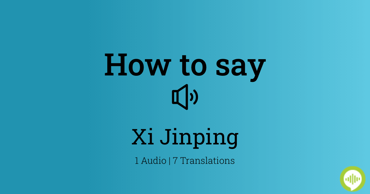 How To Pronounce Xi Jinping In Vietnamese Howtopronounce Com