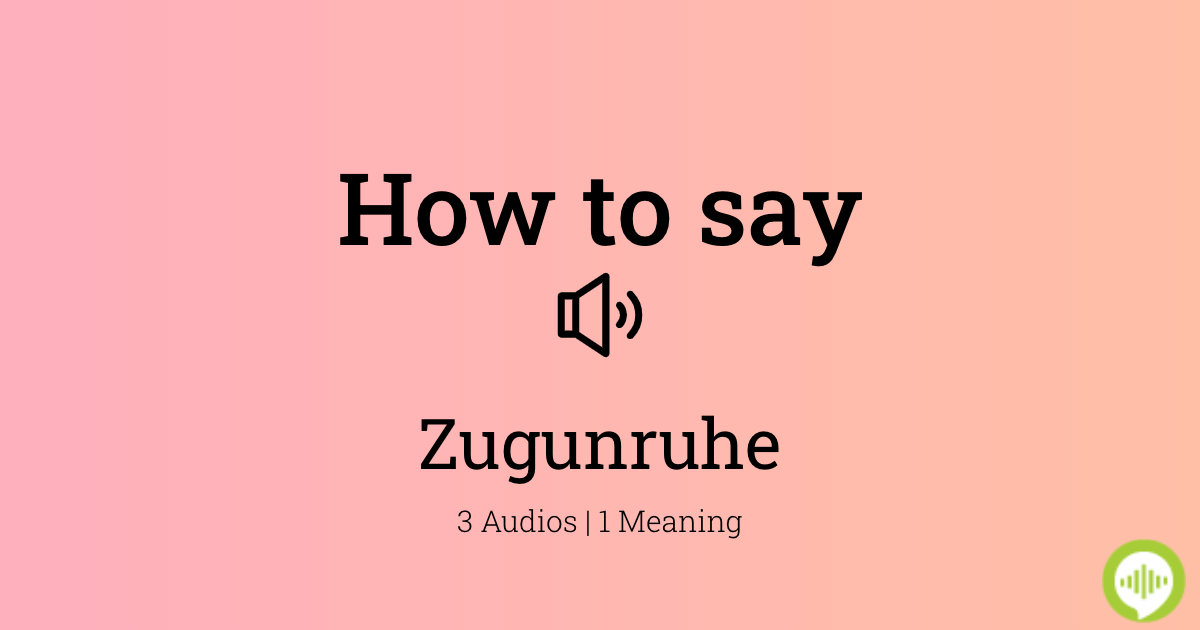 How to pronounce Zugzwang 