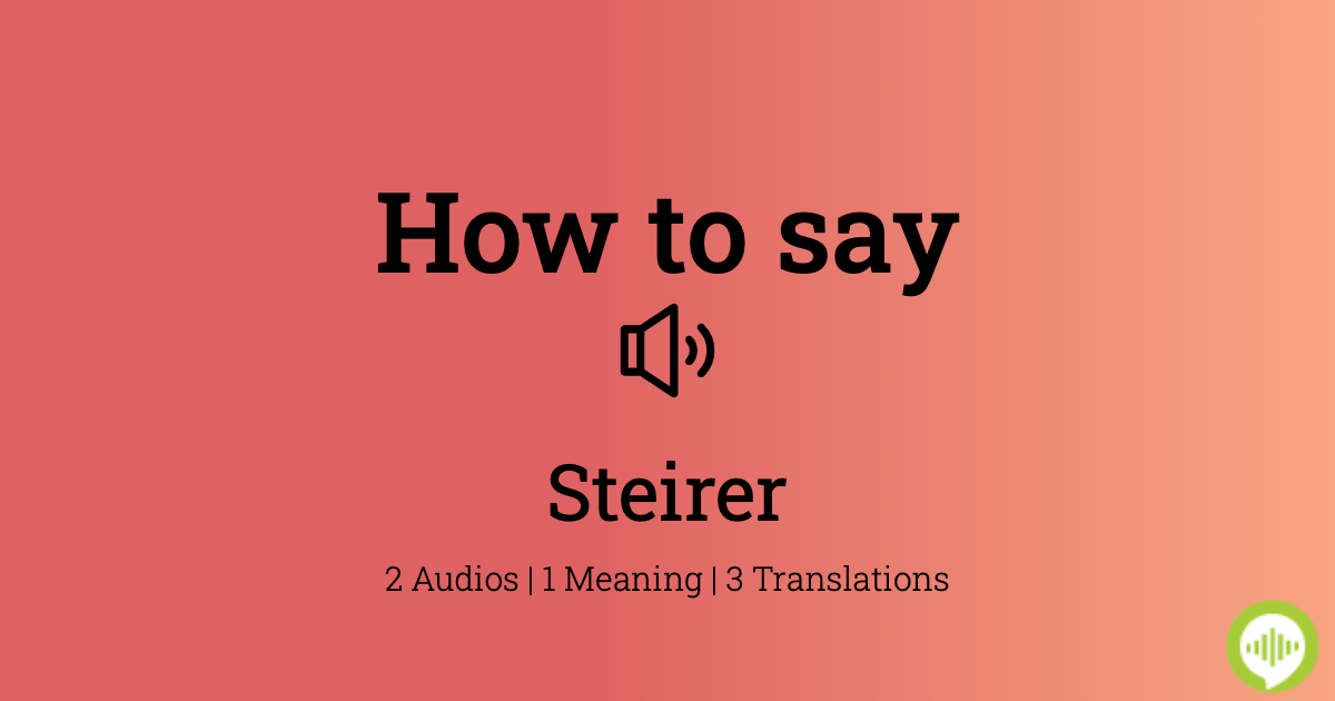 How to pronounce Stinchar