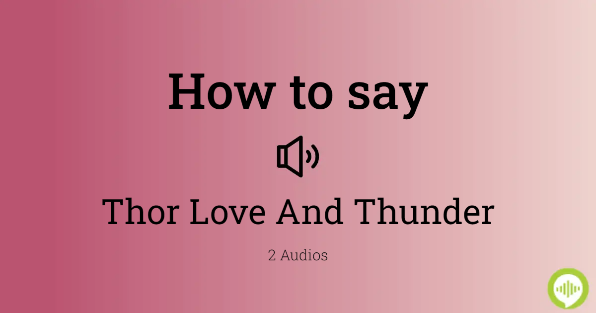 how to say thunder in spanish