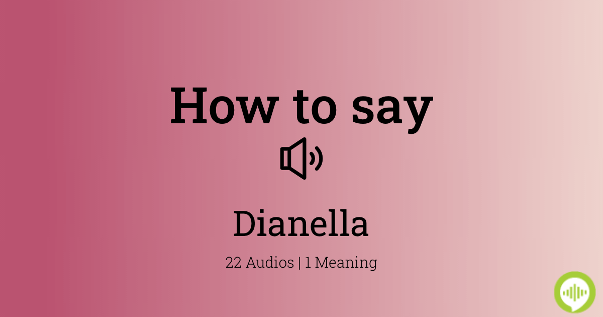 How To Pronounce Dianella HowToPronounce how-to-pronounce-dianella-howtopronounce