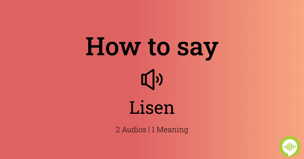 15 How To Spell Lisen
 10/2022