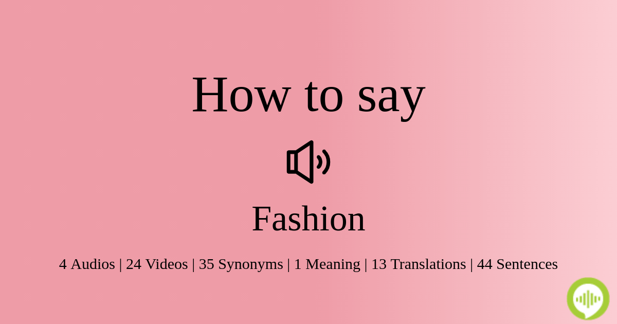 STYLISH - Meaning and Pronunciation 