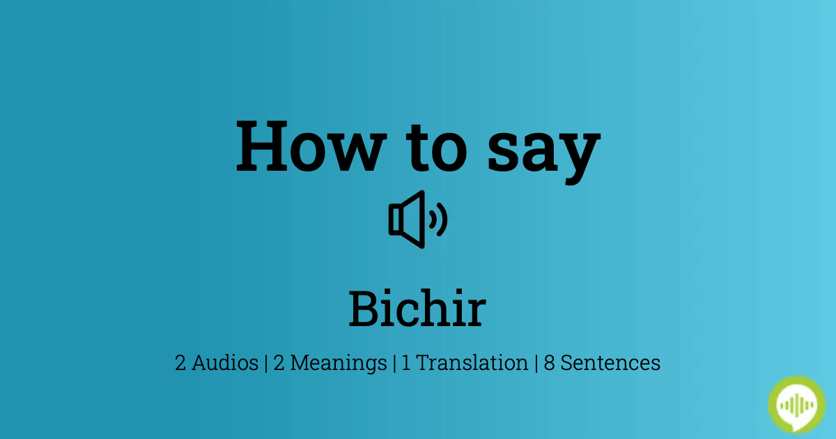 How to pronounce Bichir | HowToPronounce.com