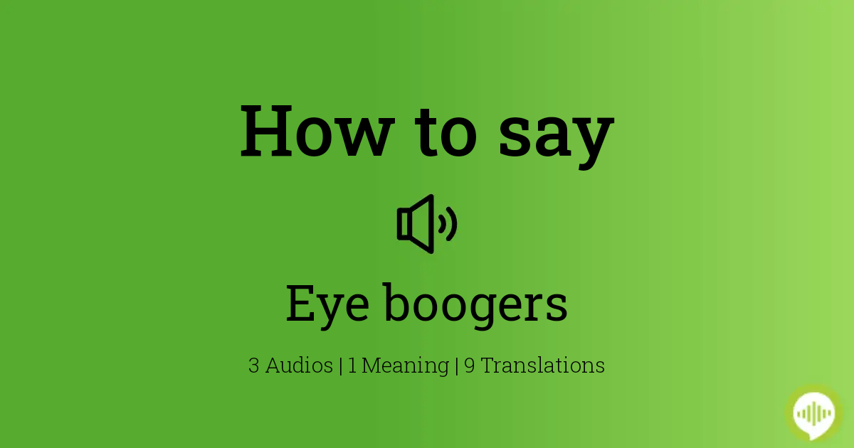Malay booger meaning in