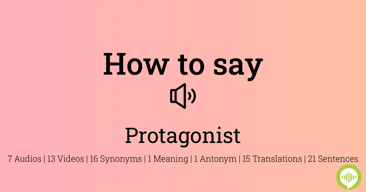Protagonist meaning