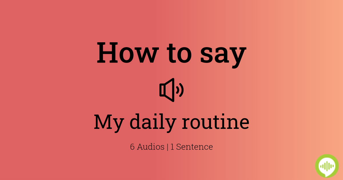 how to spell routine