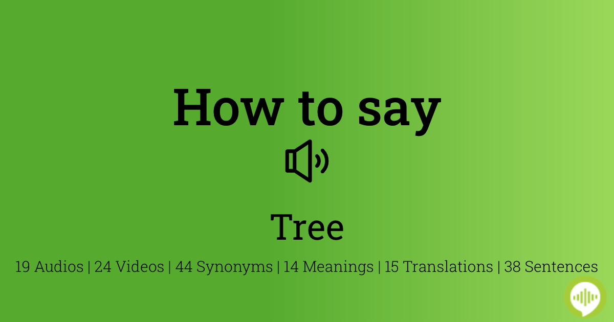 How to pronounce Tree | HowToPronounce.com