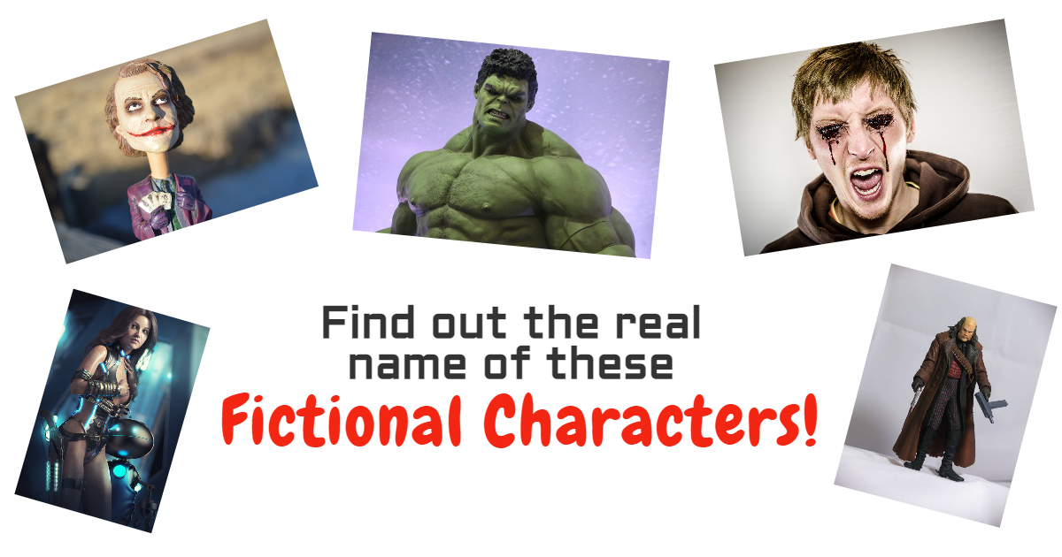 Find Out The Real Name Of These Fictional Characters! thumbnail