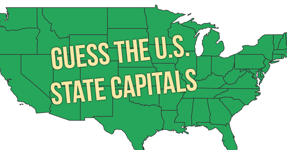 Guess The U.S. State Capitals thumbnail