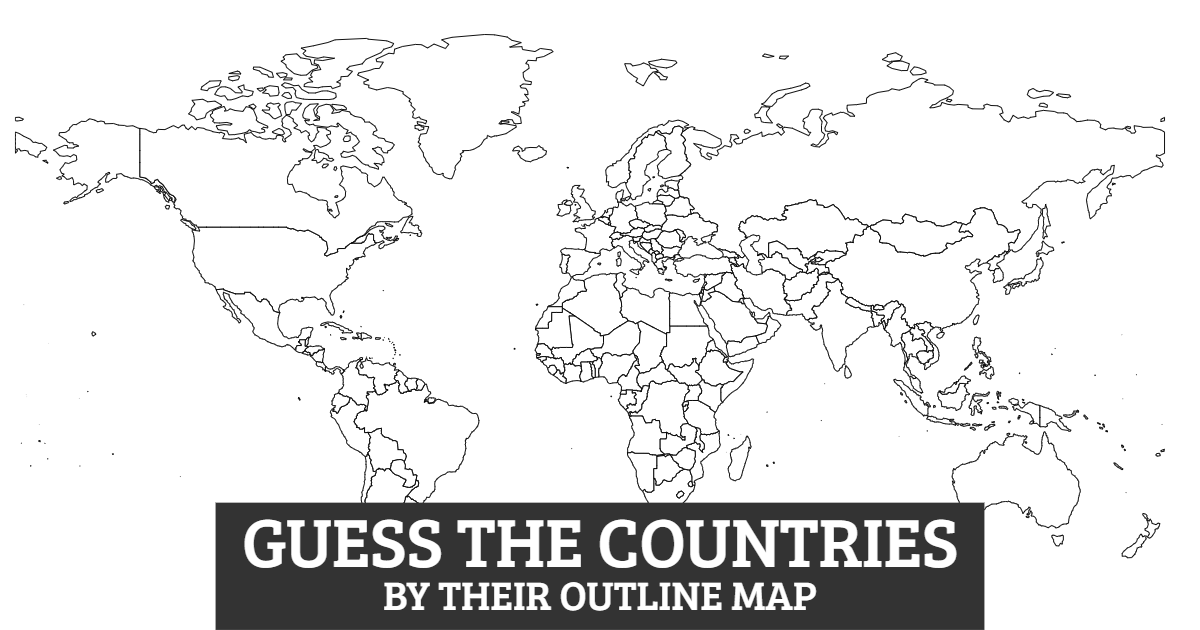 Guess the Countries by their Outline Map thumbnail