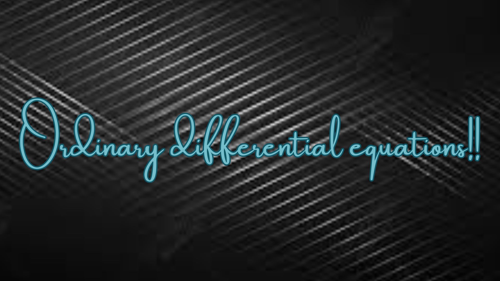 Take an Interesting Quiz On "Ordinary differential equations" thumbnail