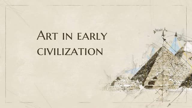 Art is Something Beauty. Take an Interesting Quiz On "Early Arts". thumbnail