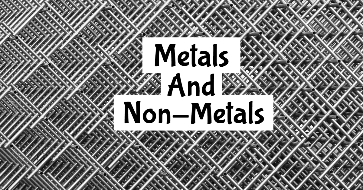 Quiz On Metals And Non-Metals! thumbnail